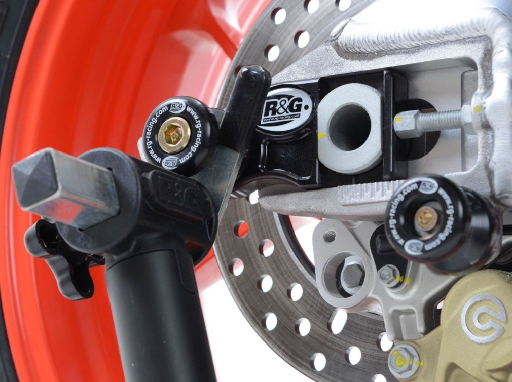 CR0030 - R&G RACING Aprilia RSV4 / Tuono V4 (2009+) Paddock Stand Bobbins (M10; offset)