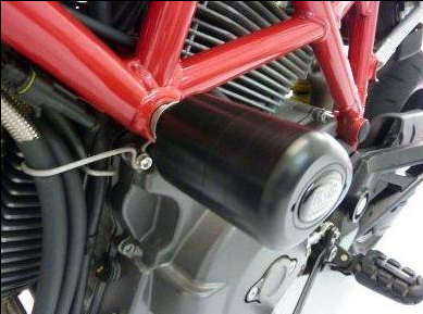 CP0253 - R&G RACING Ducati Hypermotard 1100 Evo/796 Frame Crash Protection Sliders "Aero"