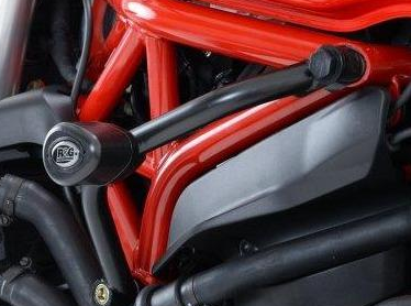 CP0368 - R&G RACING Ducati Monster 821 / 1200 / S / R Frame Crash Protection Sliders "Aero"