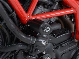 CP0343 - R&G RACING Ducati Hypermotard 821 / 939 Frame Crash Protection Sliders "Aero"