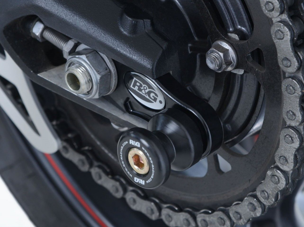 R&G RACING Triumph Daytona 675 / 765 / Tiger 850 Paddock Stand Bobbins (Offset)