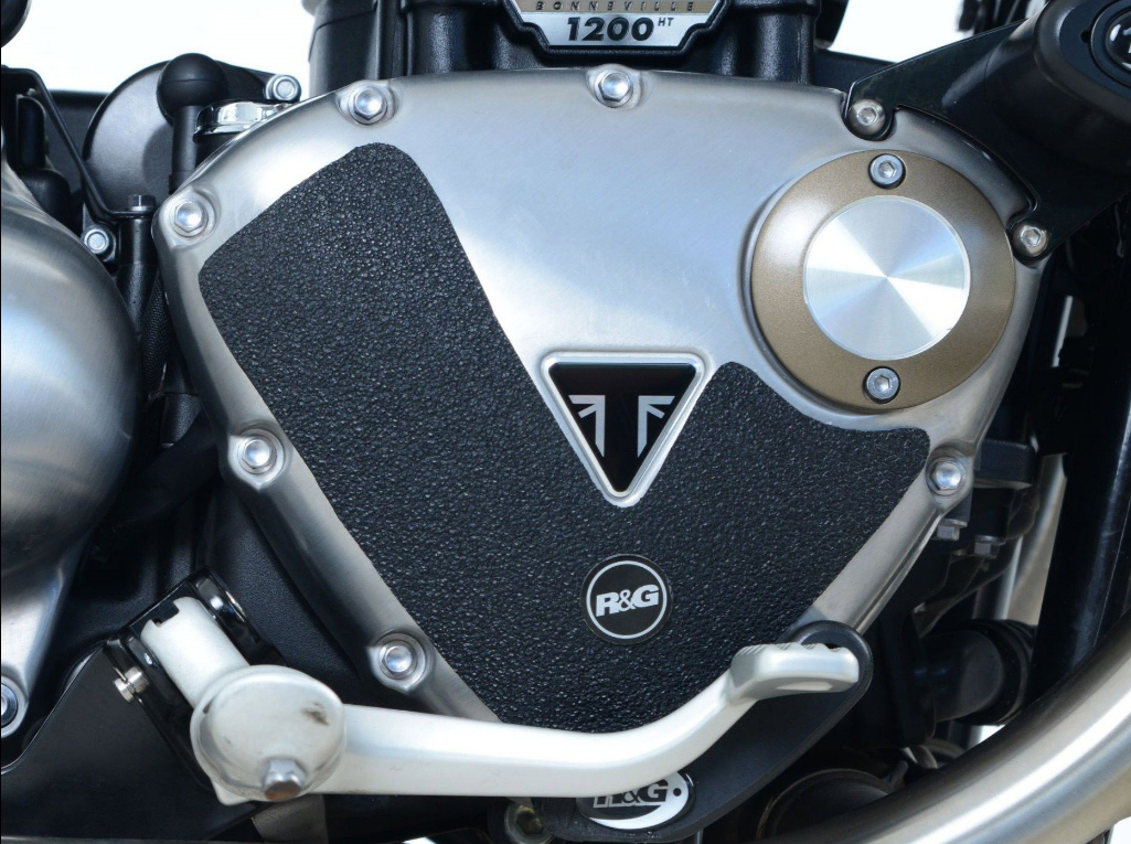 EZBG806 - R&G RACING Triumph Bonneville Bobber / Street Cup Heel Guard Kit