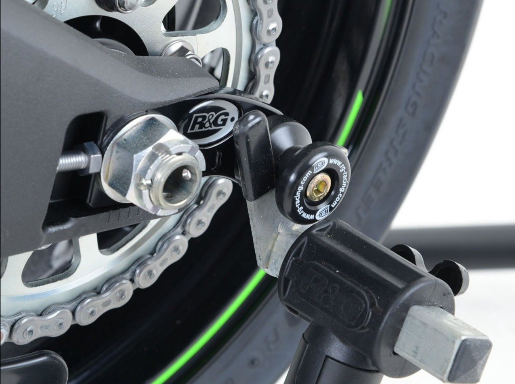 CR0054 - R&G RACING Kawasaki ZX-10R/RR/Z H2 (2016+) Paddock Stand Bobbins (M8; offset)