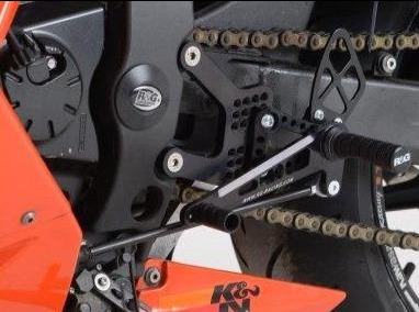 RSET17 - R&G RACING Kawasaki ZX-6R (05/18) Adjustable Rearsets (road)