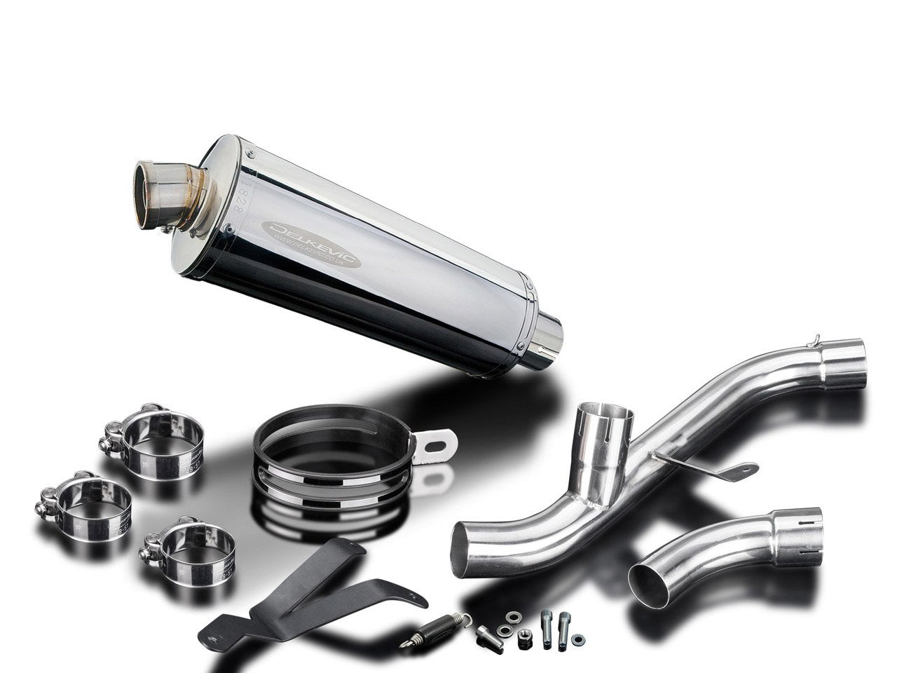 DELKEVIC Ducati Supersport 939 (17/20) De-Cat Slip-on Exhaust Stubby 14"