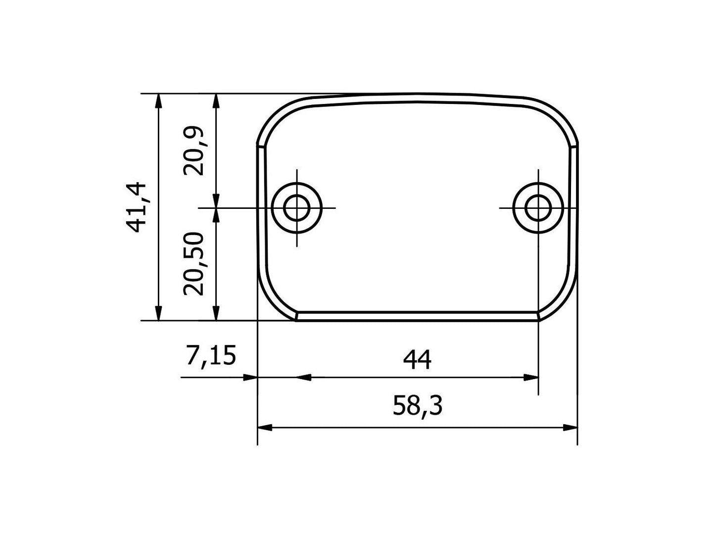 TF501 - CNC RACING Ducati Front Brake Fluid Tank Cap "Touch"