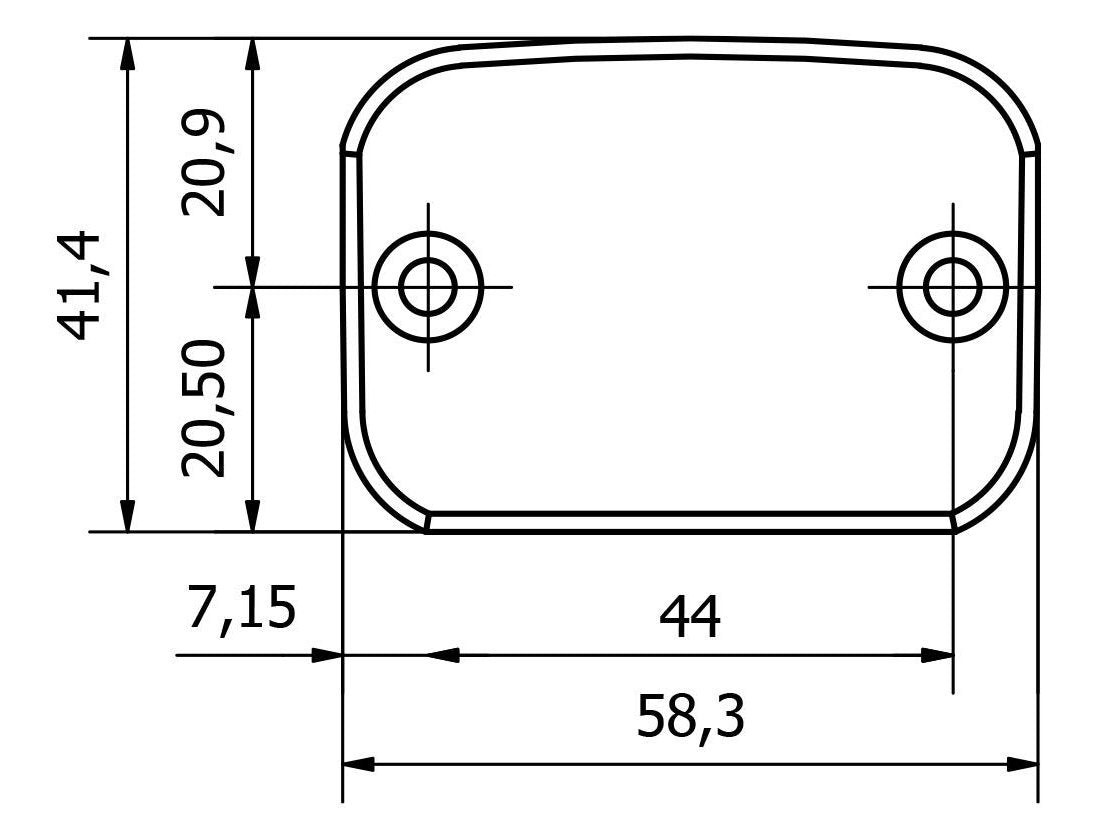 TF881 - CNC RACING Ducati Front Brake Fluid Tank Cap "Streaks"