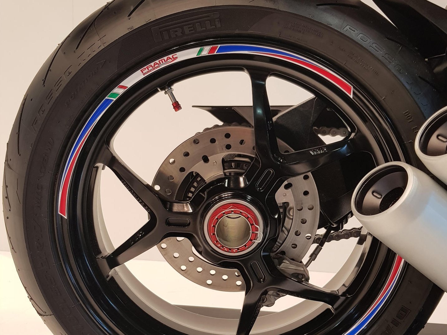 CNC RACING Wheel Stripes kit (17'', Pramac Racing Limited Edition)
