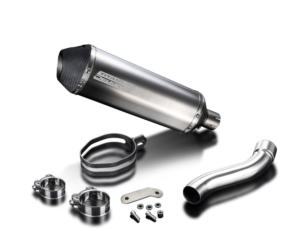 DELKEVIC Ducati Monster 821 / 1200 Slip-on Exhaust 13.5" X-Oval Titanium