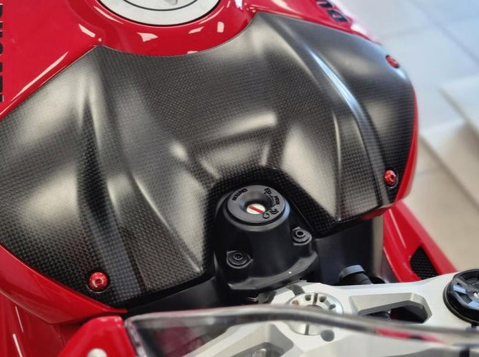 ZA871 - CNC RACING Ducati Superbike Panigale V4 / R / S (2022+) Fuel Tank Cover (Matt Carbon)