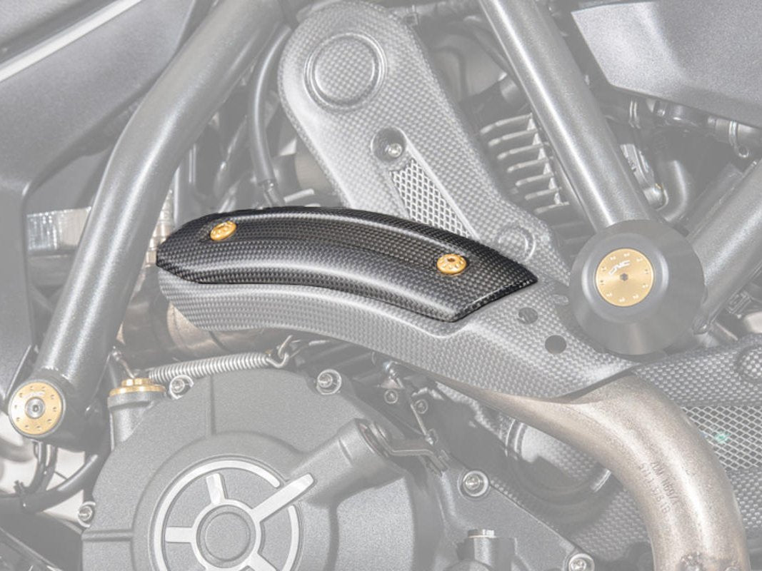 ZA975 - CNC RACING Ducati Monster 797 / Scrambler Carbon Exhaust Pipe Heat Guard