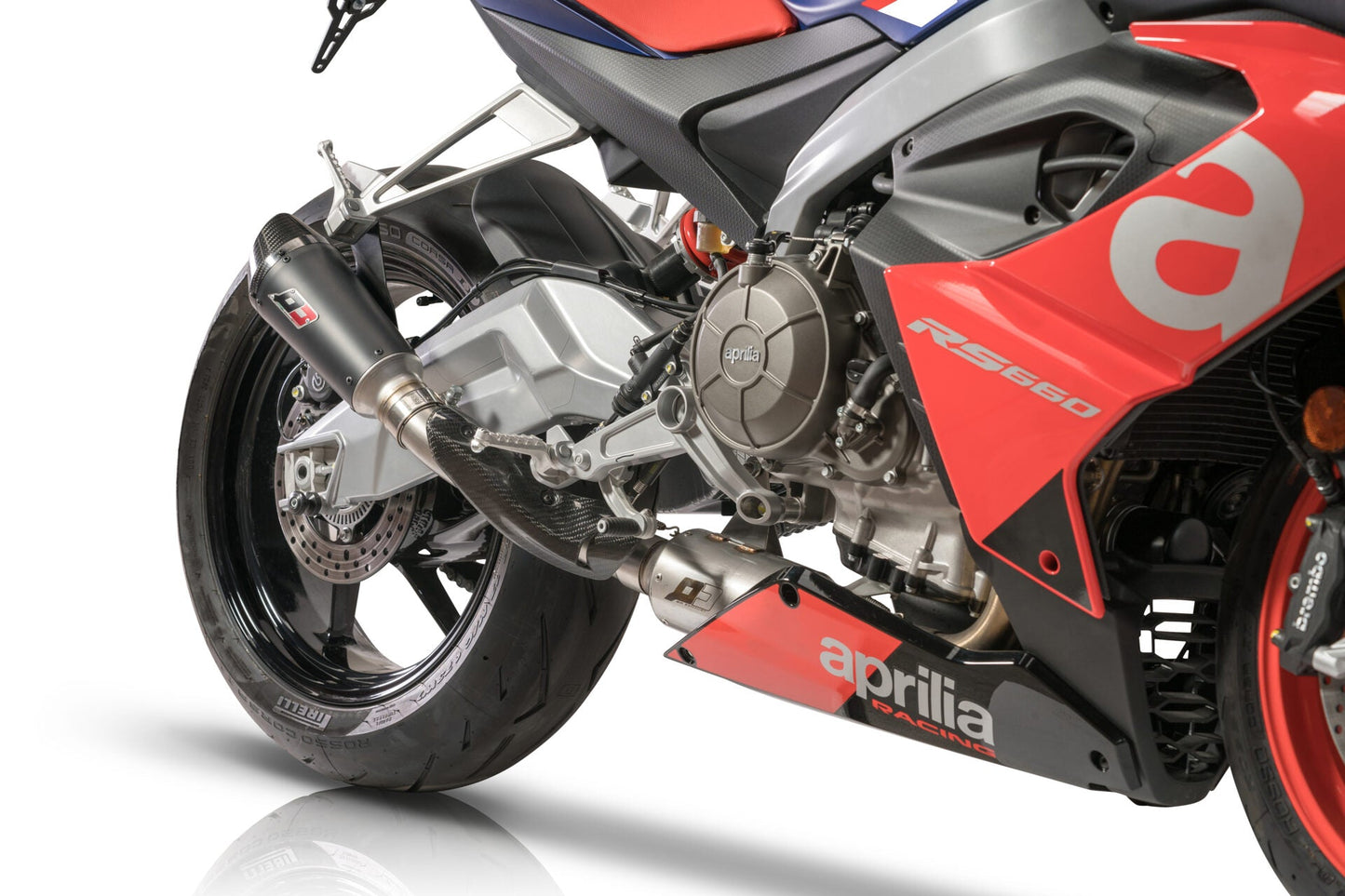 QD EXHAUST Aprilia RS 660 / Tuono (2020+) Titanium Full Exhaust System "Gunshot" (EU homologated)