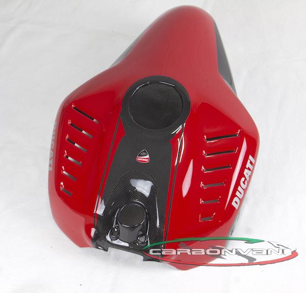 CARBONVANI Ducati Panigale (12/19) Carbon Fuel Tank Cover (Ullberg version)