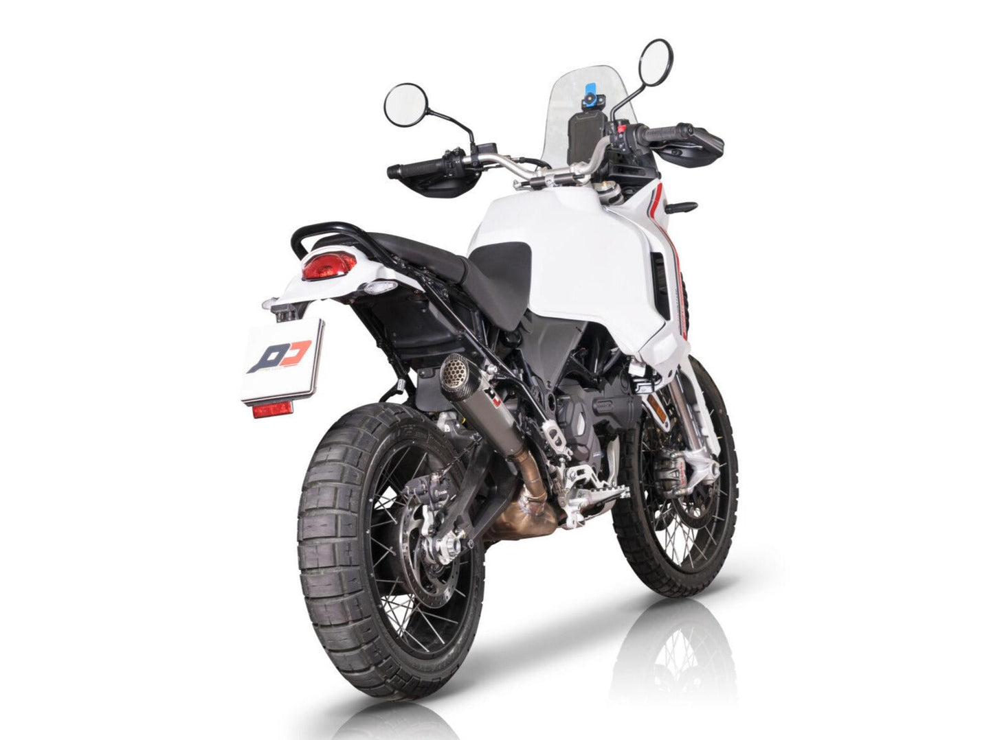 QD EXHAUST Ducati DesertX (2022+) Slip-on Exhaust "Tri-cone" (EURO5)