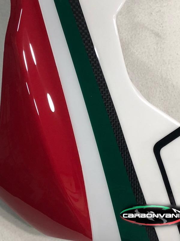 CARBONVANI Ducati Panigale V4 / V4S Full Carbon Fairing Set (8 parts; Tricolor version)