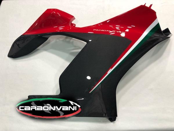 CARBONVANI Ducati Panigale V4 / V4S Full Carbon Fairing Set (8 parts; Tricolor version)