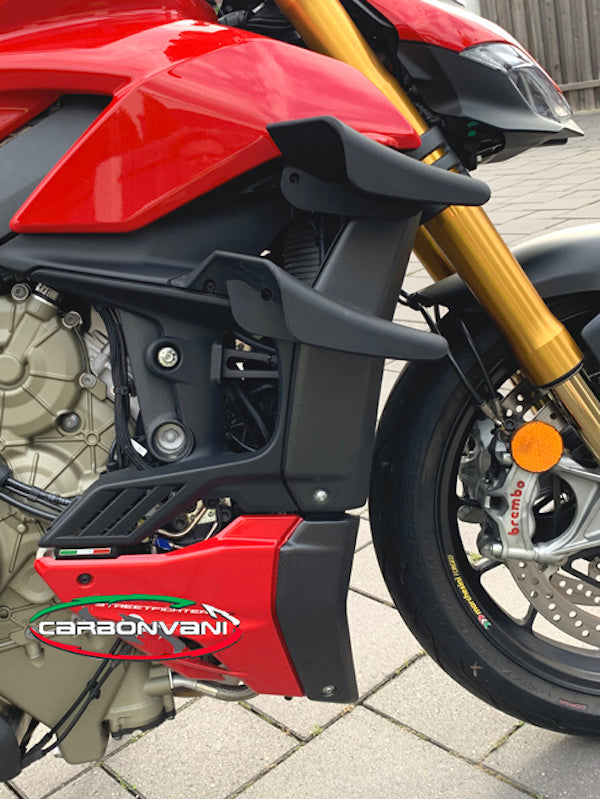 CARBONVANI Ducati Streetfighter V4 (2020+) Carbon Water Cooler Covers Kit (4 parts)