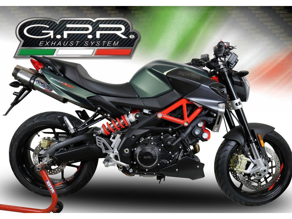 GPR Aprilia Shiver 900 Dual Slip-on Exhaust "GPE Anniversary Titanium"