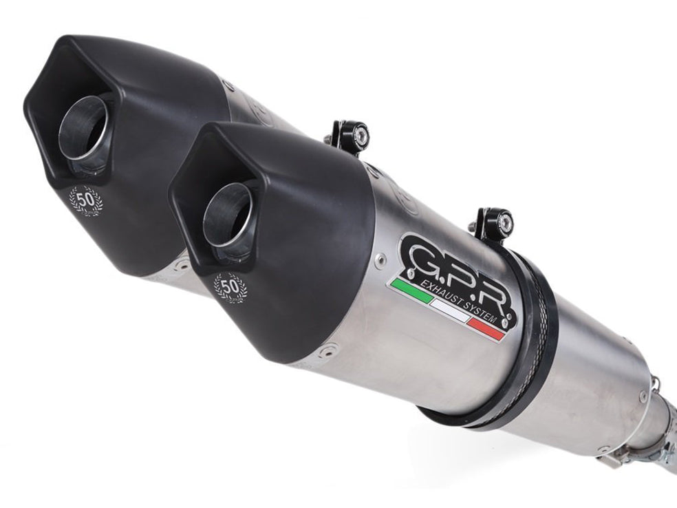 GPR Aprilia Tuono V2 Dual Slip-on Exhaust "GPE Anniversary Titanium" (EU homologated)