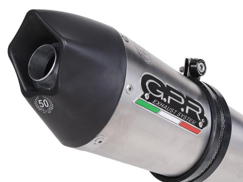 GPR Aprilia Shiver 900 Dual Slip-on Exhaust "GPE Anniversary Titanium"