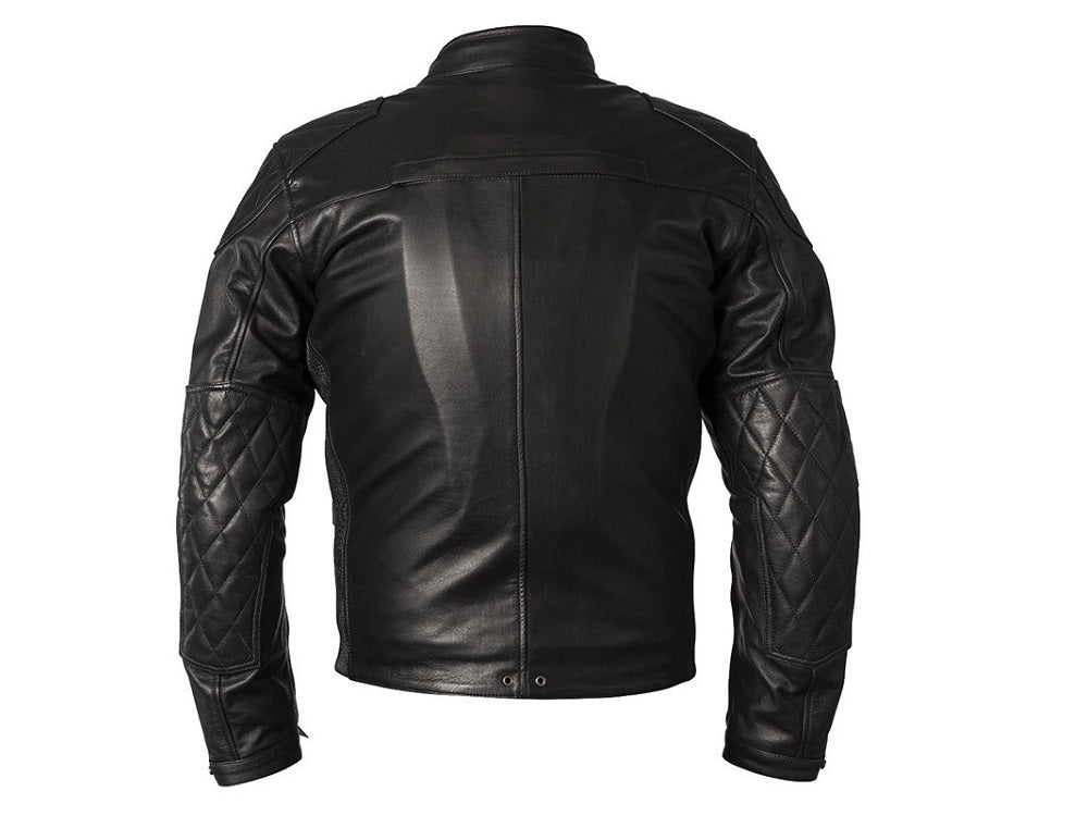 EX-MOTORCYCLE Leather Jacket "Helston Tracker" (black)