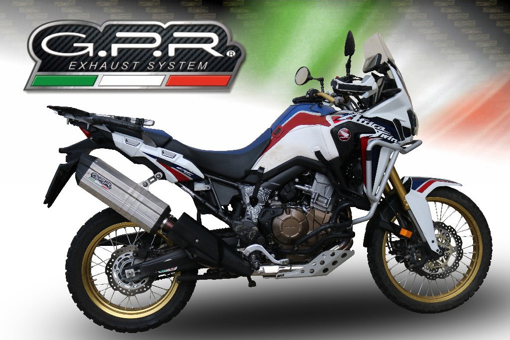 GPR Honda CRF1000L Africa Twin Slip-on Exhaust "Sonic Titanium" (EU homologated)