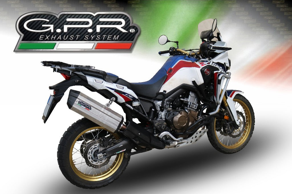 GPR Honda CRF1000L Africa Twin Slip-on Exhaust "Sonic Titanium" (EU homologated)