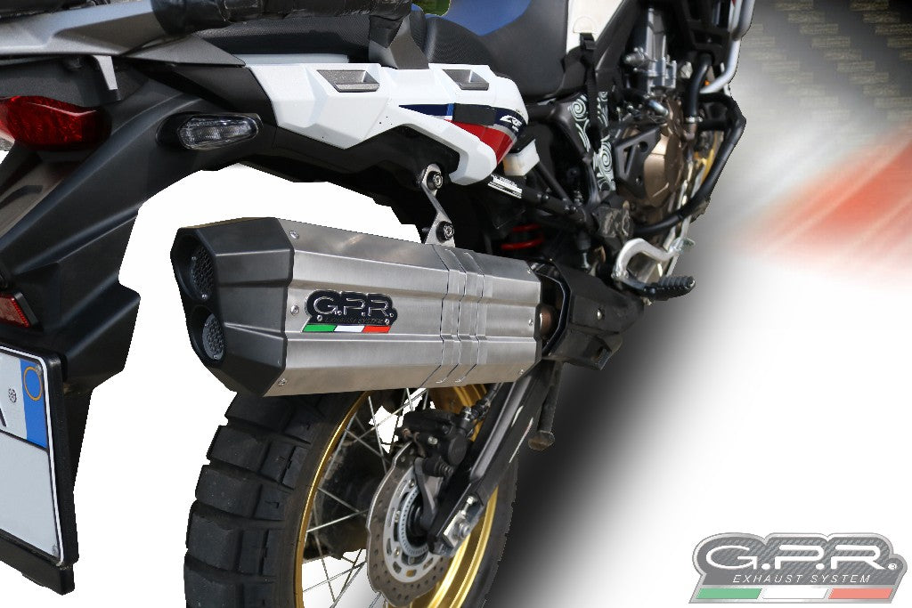 GPR Honda CRF1000L Africa Twin Slip-on Exhaust "Sonic Titanium" (EU homologated)