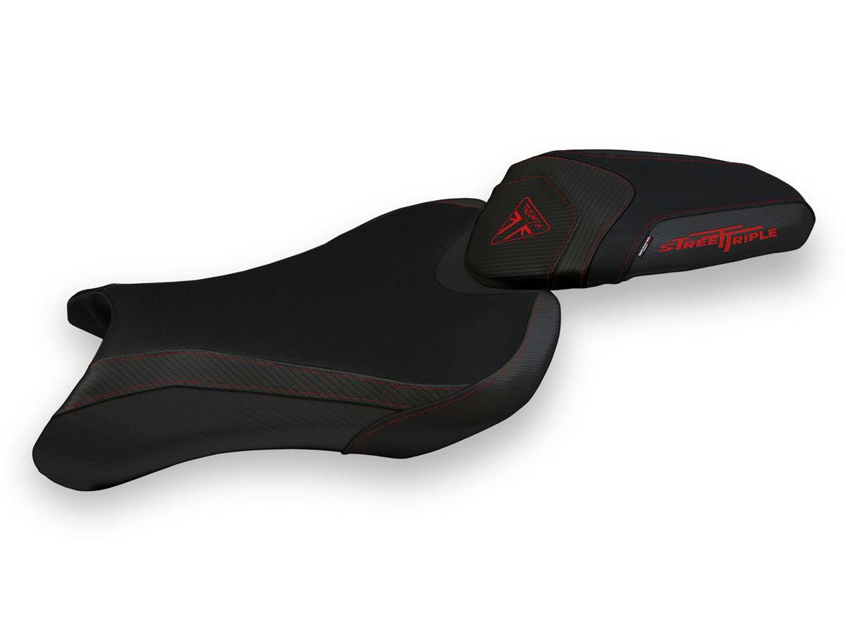 TAPPEZZERIA ITALIA Triumph Street Triple (17/22) Seat Cover "Sarzana Total Black"