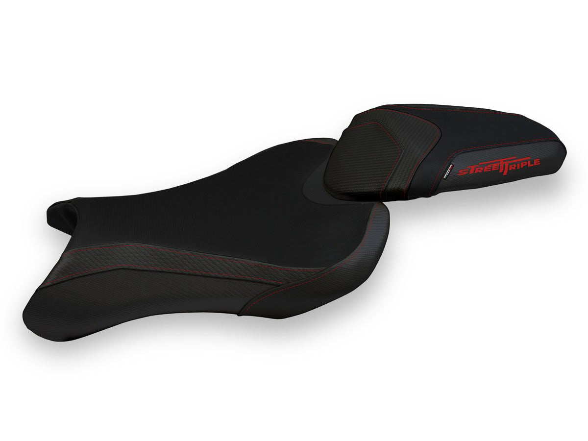 TAPPEZZERIA ITALIA Triumph Street Triple (17/22) Seat Cover "Sarzana Total Black"