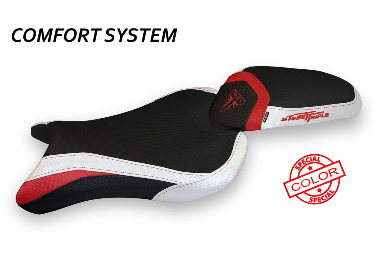 TAPPEZZERIA ITALIA Triumph Street Triple (17/22) Comfort Seat Cover "Molina Special Color"