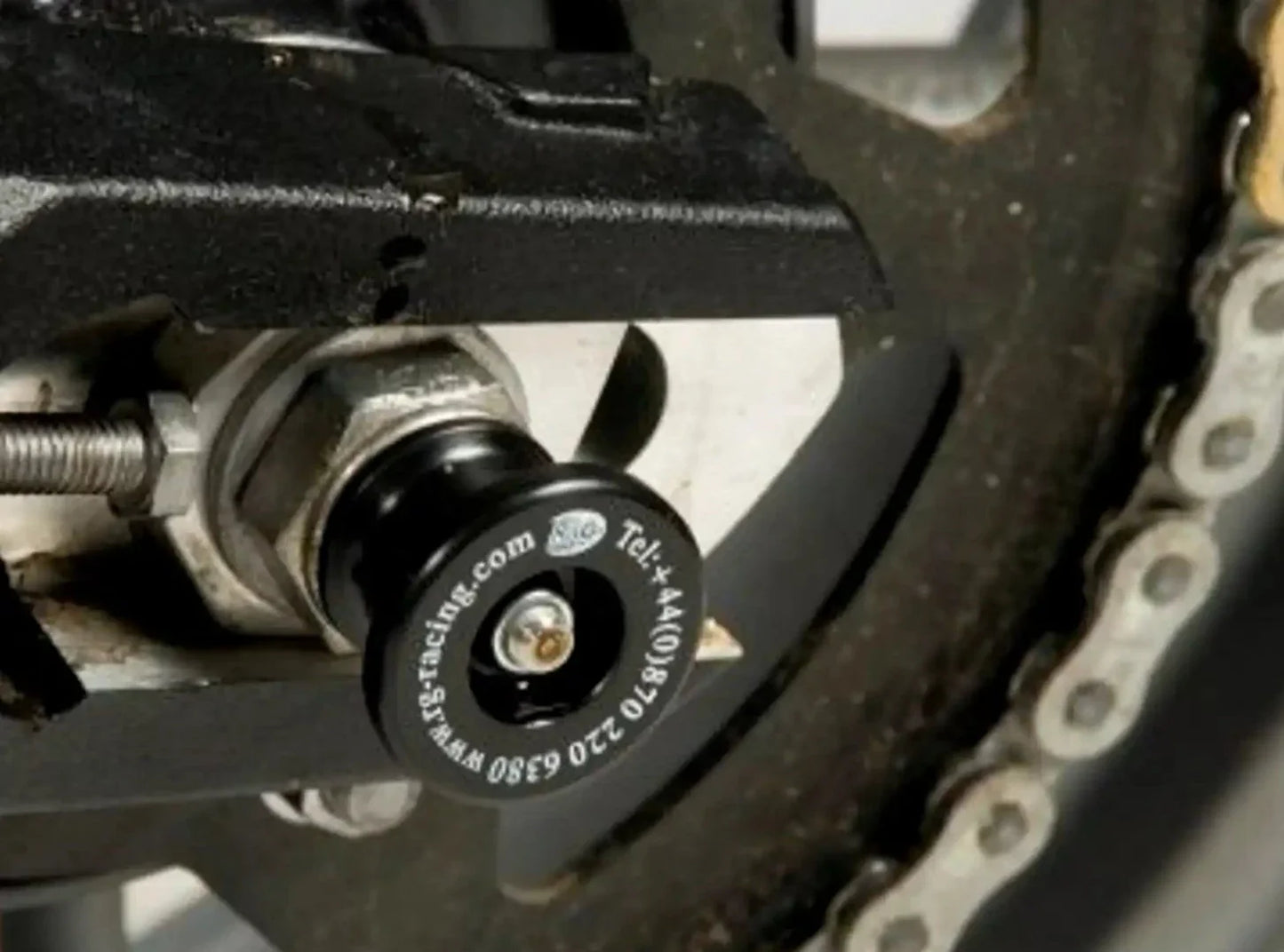 SS0033 - R&G RACING Triumph Tiger 800 / 850 / 900 Rear Wheel Sliders (paddock stand bobbins)