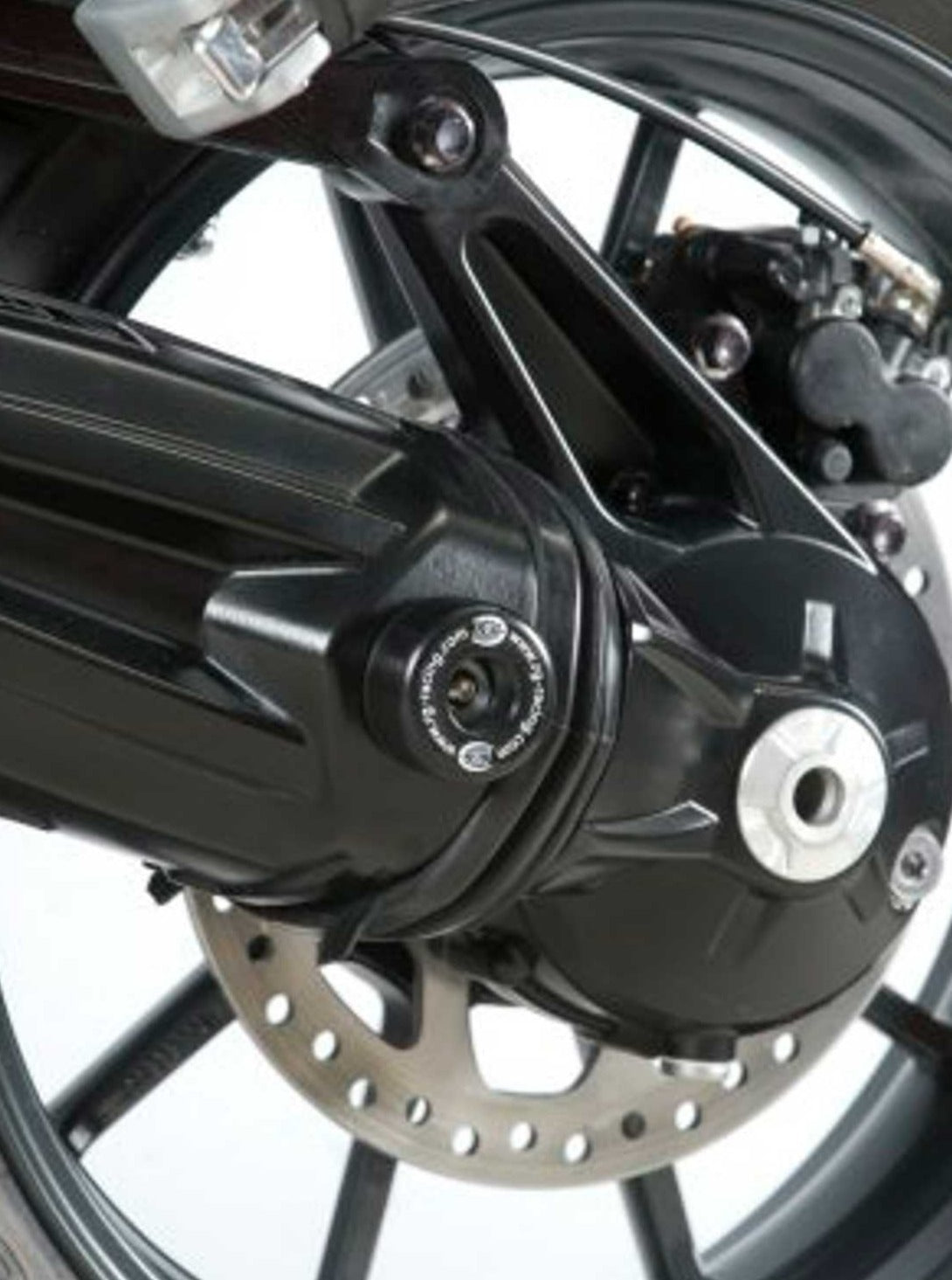 SP0033 - R&G RACING Triumph Tiger 1200 Explorer / Trophy Rear Wheel Sliders (swingarm)