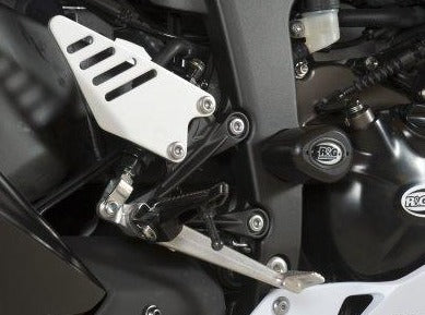 CP0329 - R&G RACING Kawasaki Ninja ZX-6R (2013+) Frame Crash Protection Sliders "Aero" (low position)
