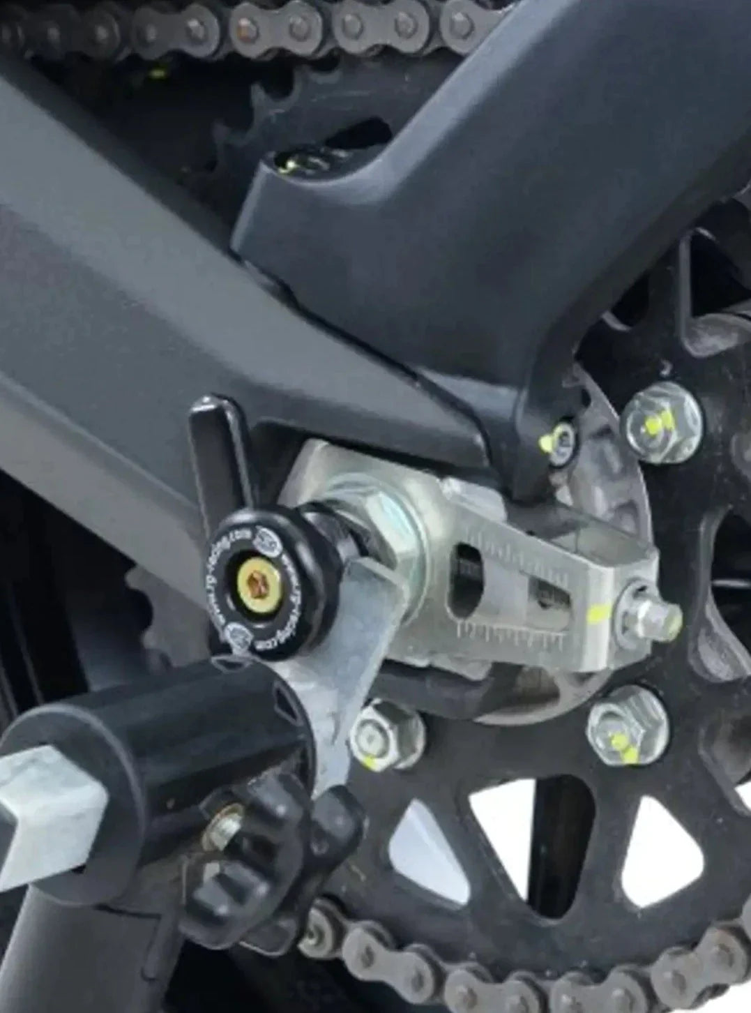 SS0044 - R&G RACING Ducati Scrambler / Monster 797 Rear Wheel Sliders (paddock stand bobbins)