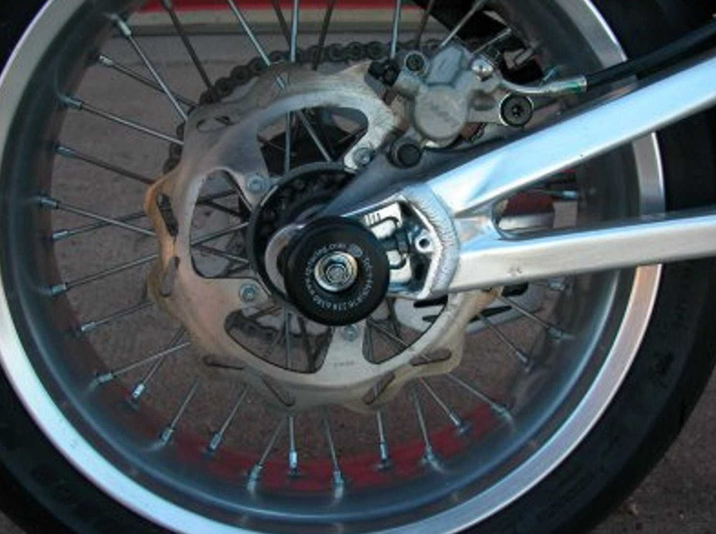 SP0013 - R&G RACING Aprilia SXV450 / 550 / Shiver Rear Wheel Sliders (swingarm)