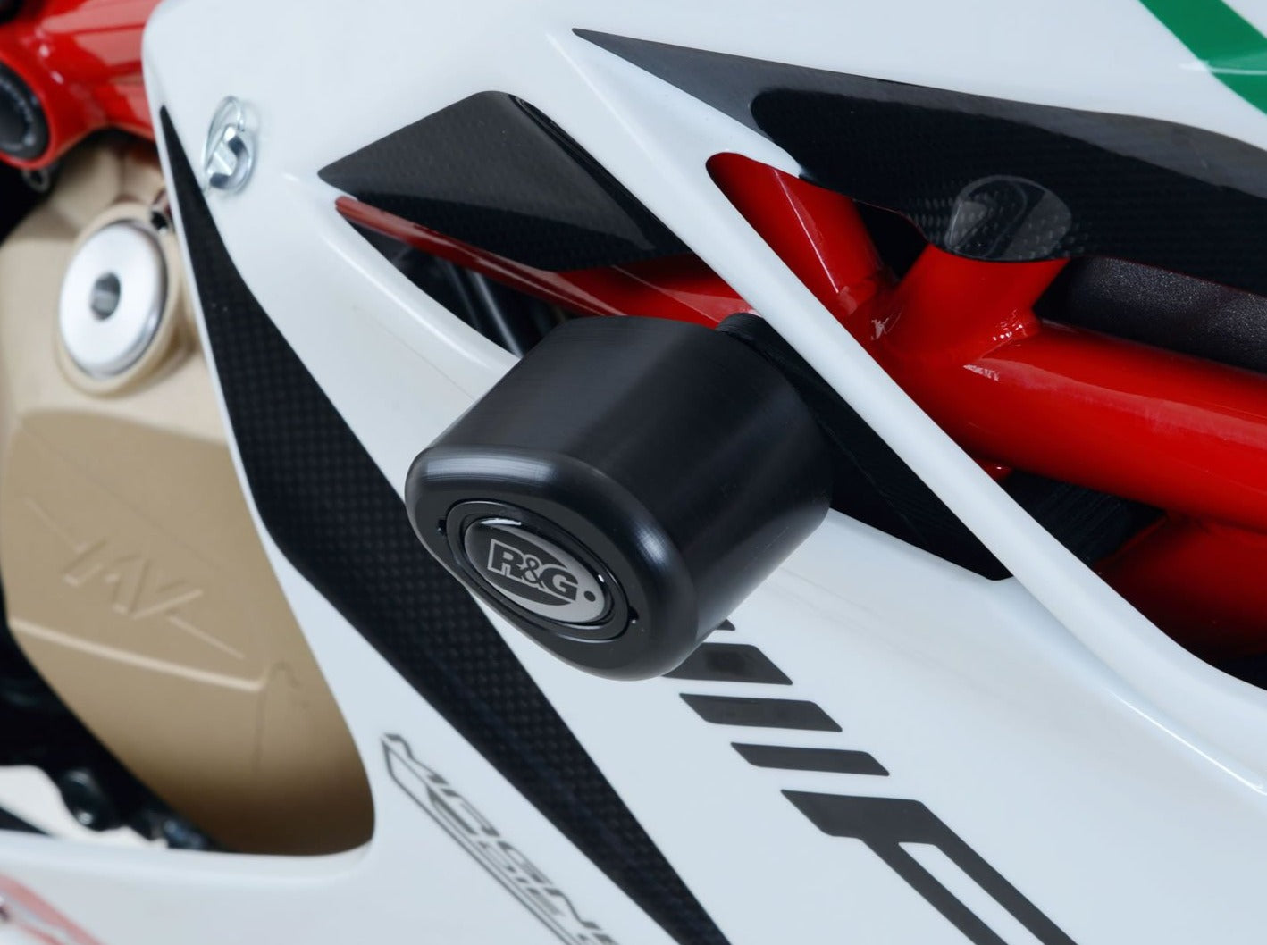 CP0398 - R&G RACING MV Agusta F4 1000 RC (15/18) Frame Crash Protection Sliders "Aero"