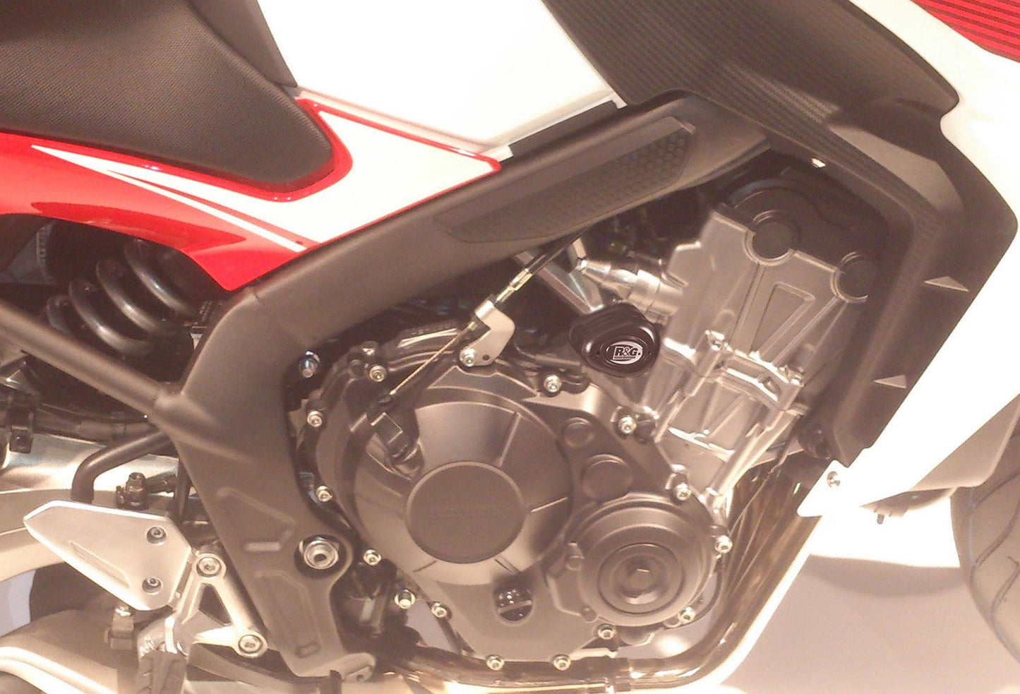 CP0351 - R&G RACING Honda CB650F / CBR650F / R Frame Crash Protection Sliders "Aero"