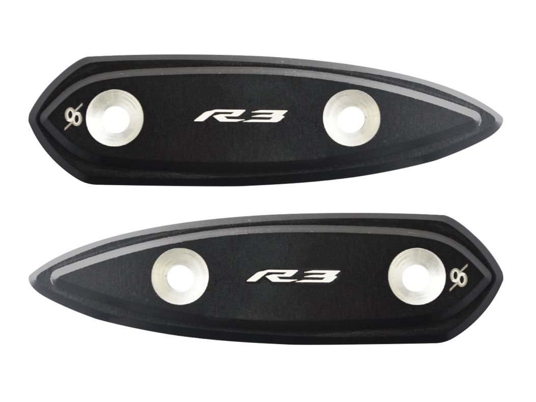 BM02 - BONAMICI RACING Yamaha YZF-R3 (15/18) Mirror Block-off Plates