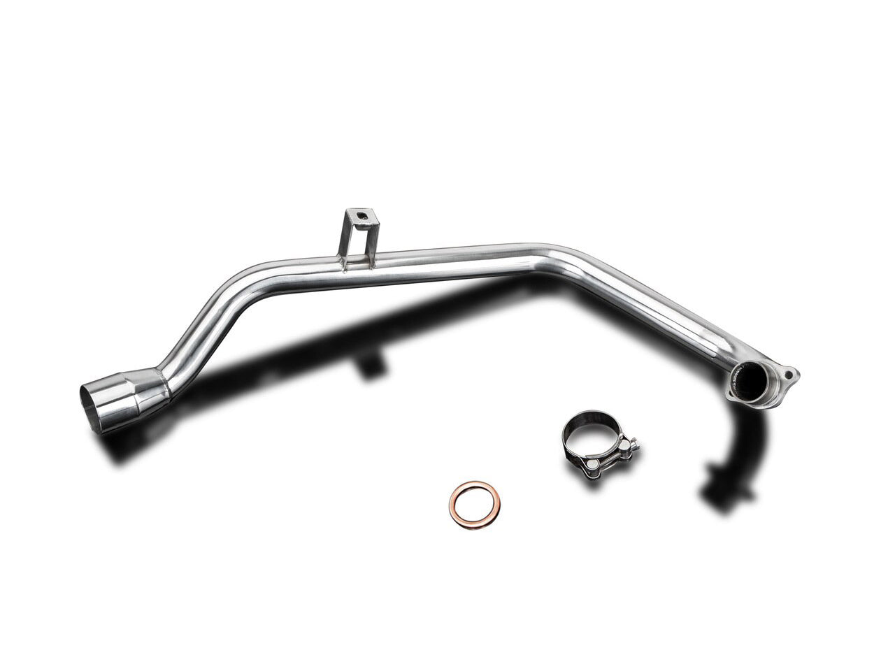 DELKEVIC Honda CB125F (15/18) Full Exhaust System with 13" Tri-Oval Silencer