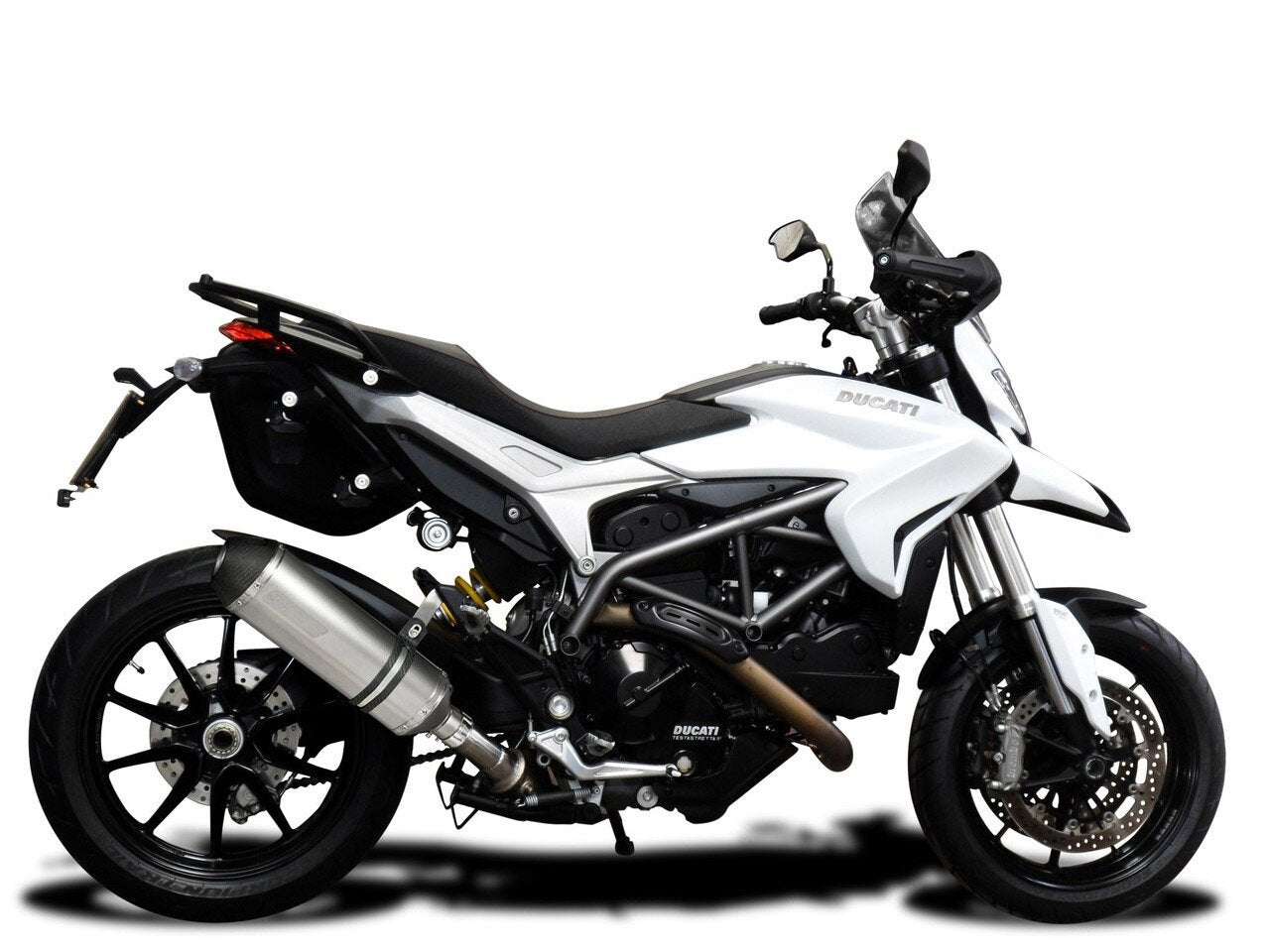 DELKEVIC Ducati Hypermotard 939/821 Slip-on Exhaust 13.5" X-Oval Titanium
