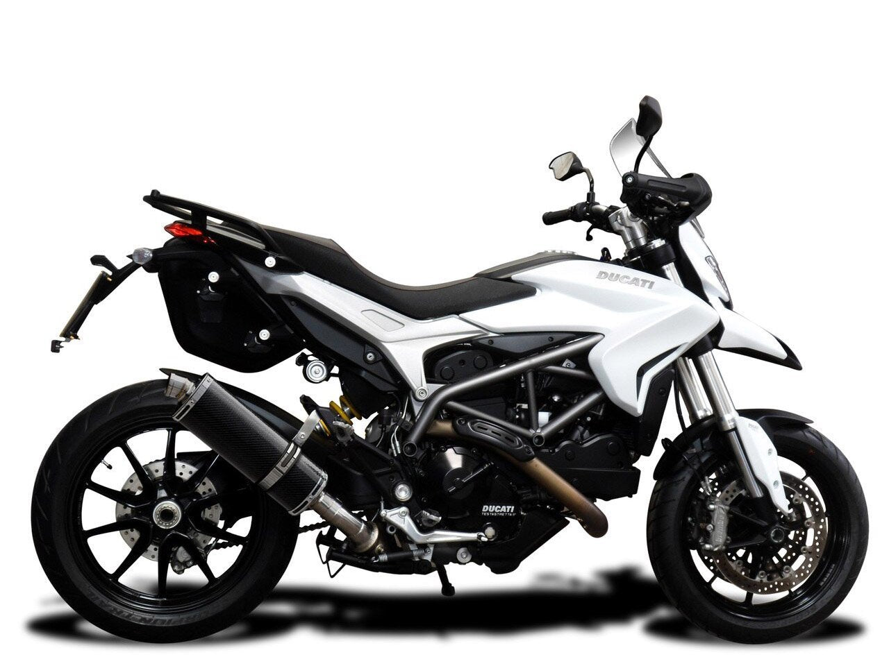 DELKEVIC Ducati Hypermotard 939/821 Slip-on Exhaust Stubby 14" Carbon