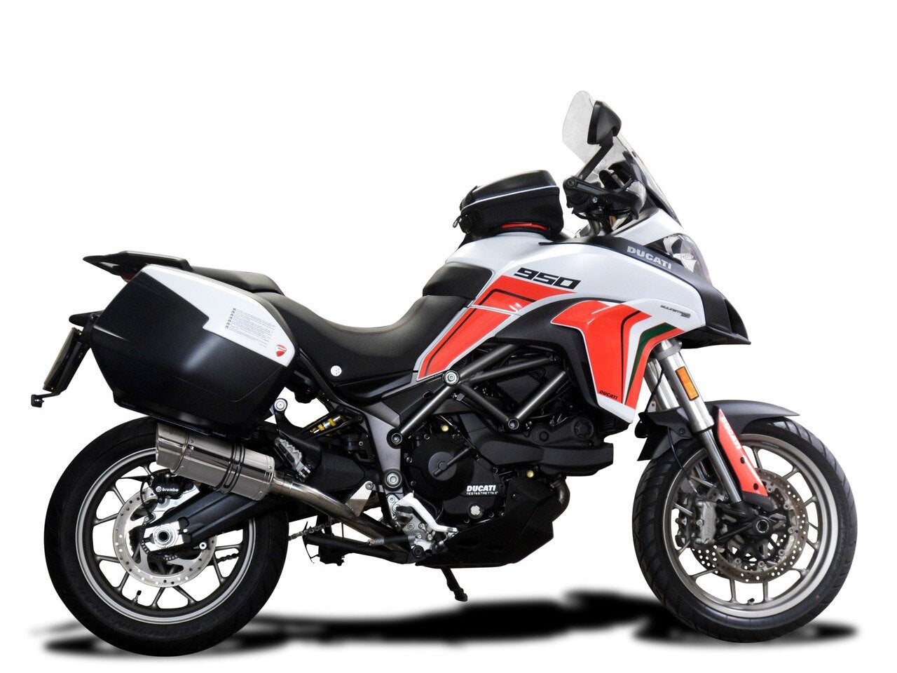 DELKEVIC Ducati Multistrada 950 De-Cat Slip-on Exhaust Mini 8"