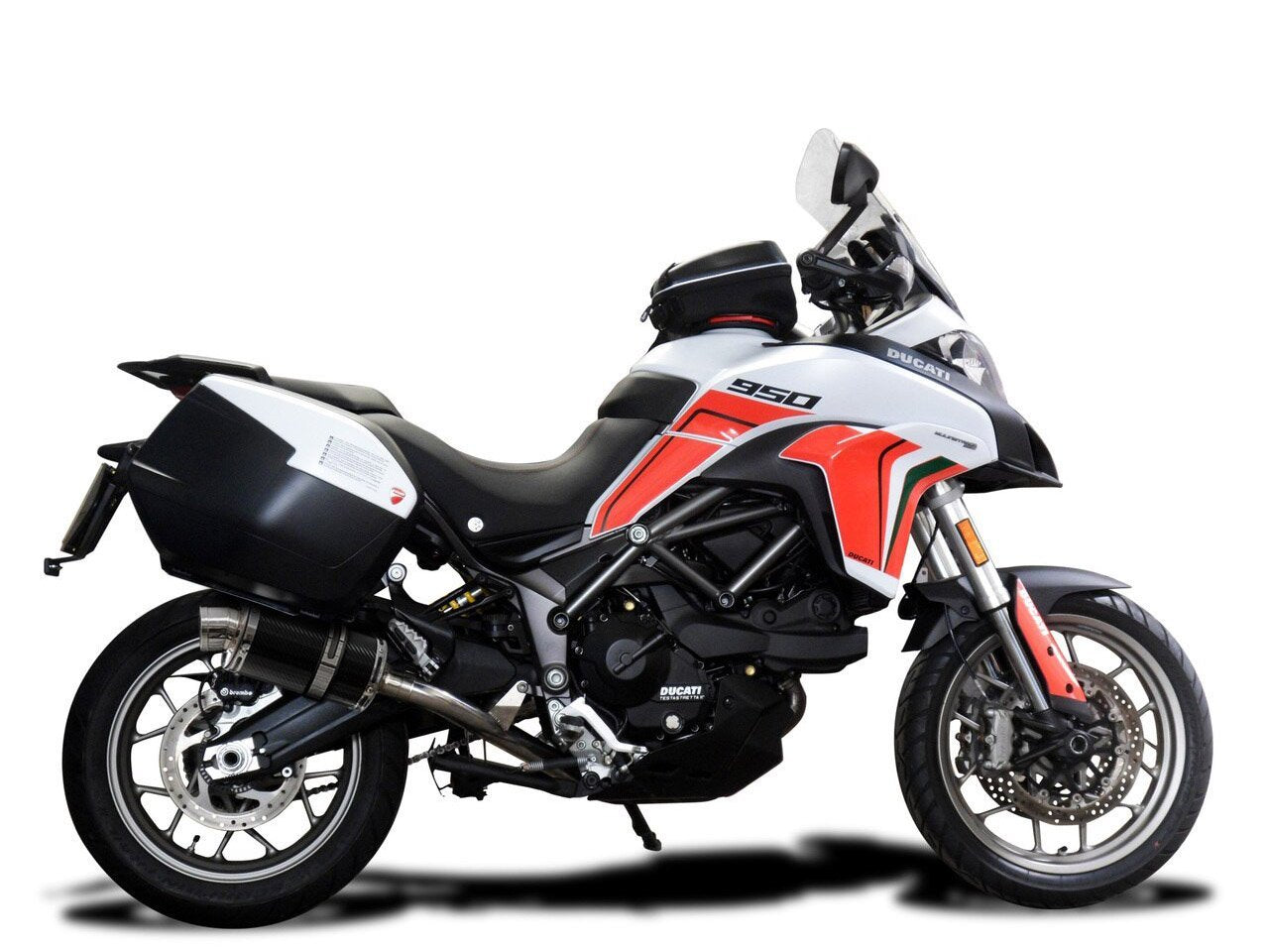 DELKEVIC Ducati Multistrada 950 De-Cat Slip-on Exhaust DS70 9" Carbon
