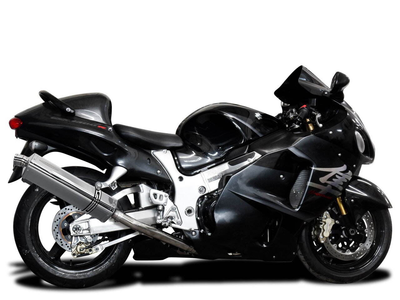 DELKEVIC Suzuki GSXR1300 Hayabusa (99/07) Full 4-1 Exhaust System with Stubby 17" Tri-Oval Silencer