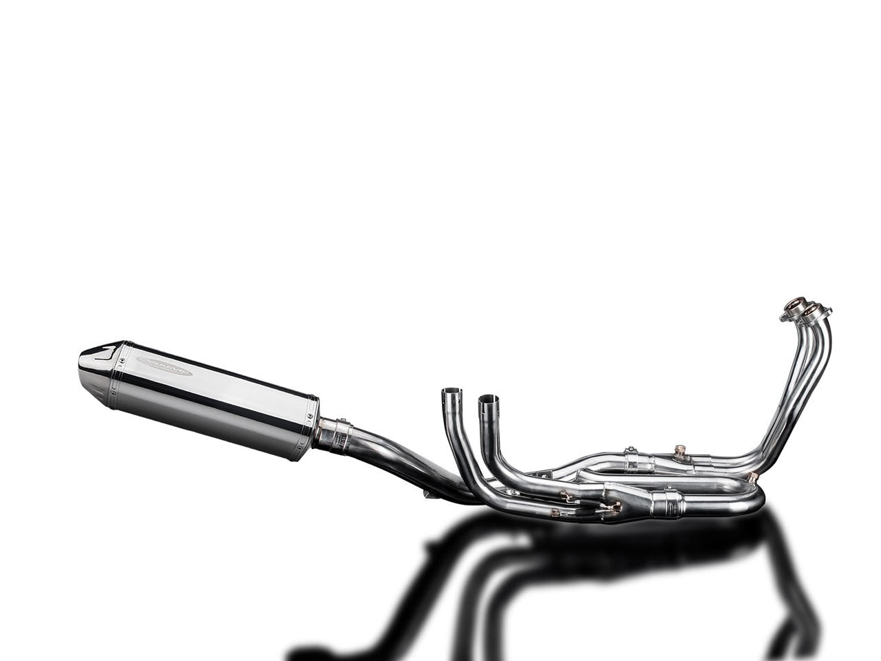 DELKEVIC Honda VFR1200X Crosstourer Full Exhaust System with 13" Tri-Oval Silencer
