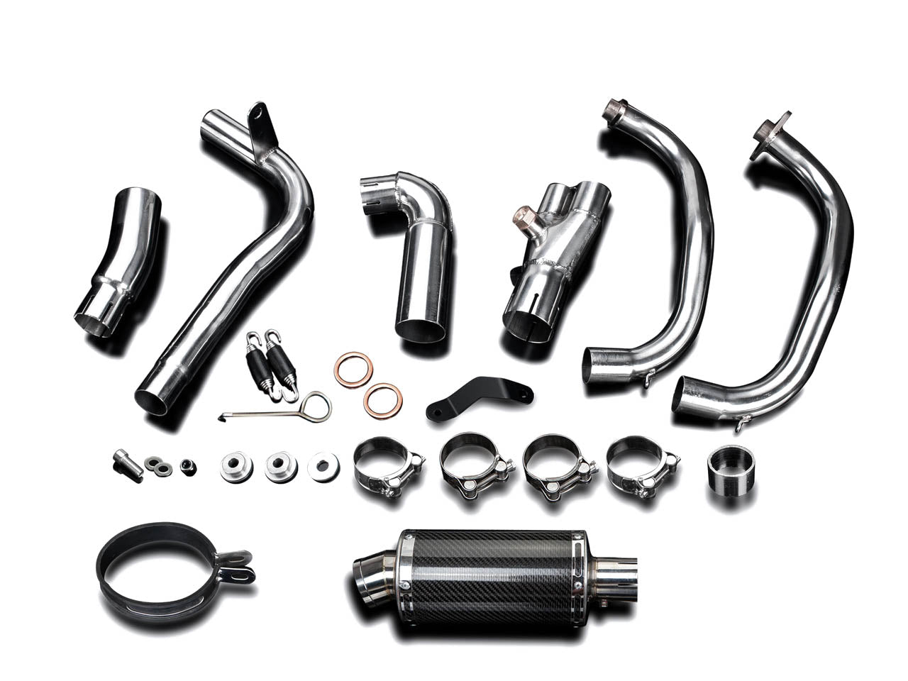 DELKEVIC Kawasaki KLE 300 Versys-X Full Exhaust System with DS70 9" Carbon Silencer