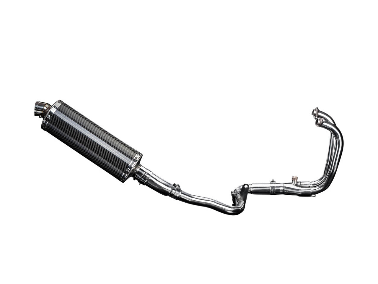DELKEVIC Kawasaki KLE 300 Versys-X Full Exhaust System with Stubby 14" Carbon Silencer
