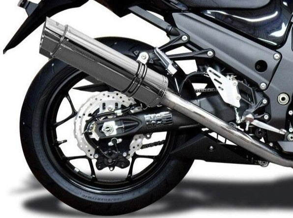 DELKEVIC Kawasaki Ninja ZX-14R Full Exhaust System with SL10 14" Silencers