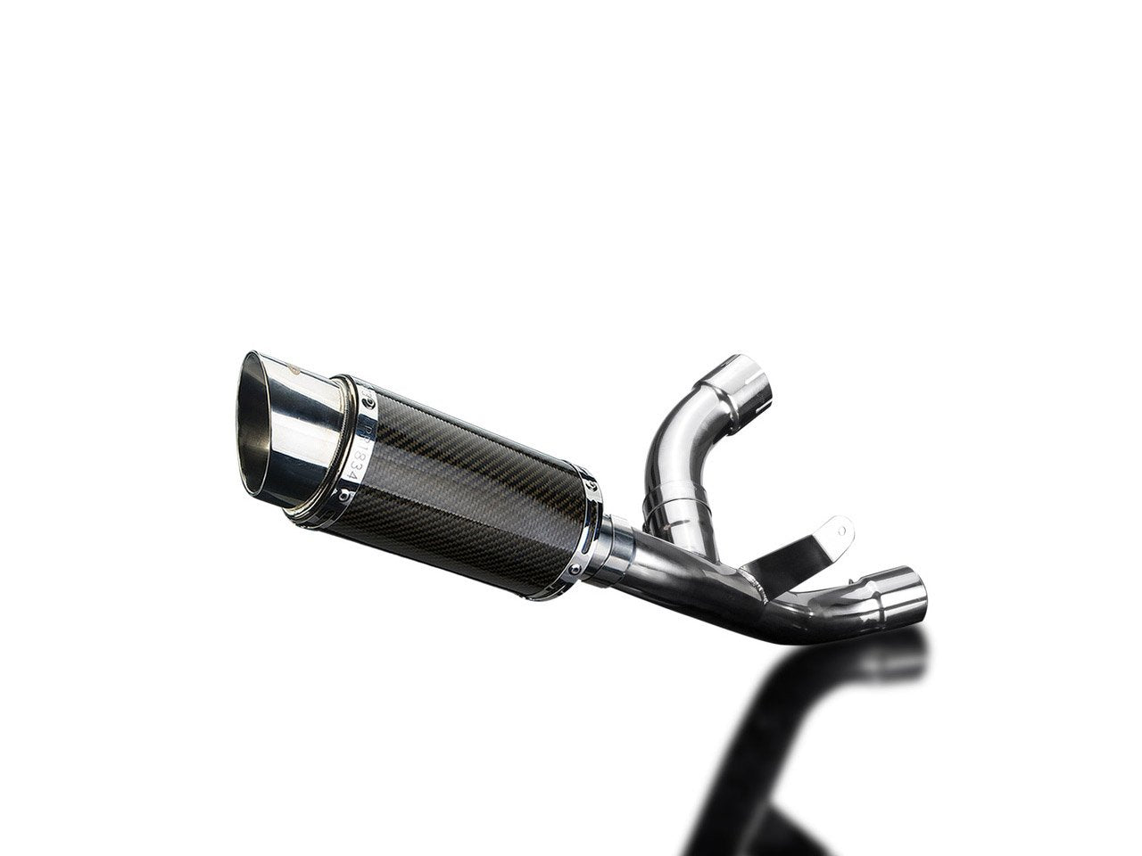 DELKEVIC Ducati Supersport 939 (17/20) De-Cat Slip-on Exhaust Mini 8" Carbon